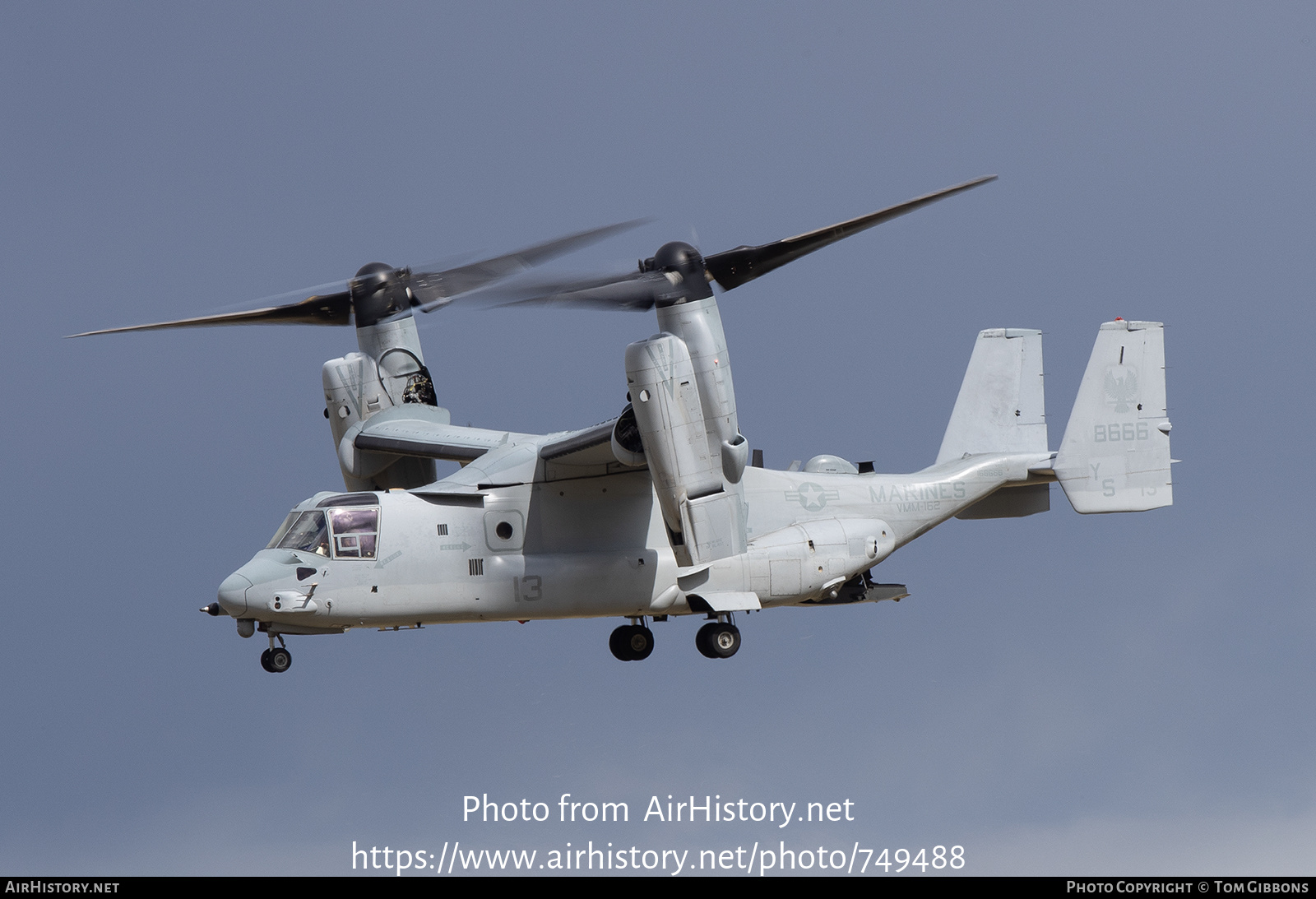 Aircraft Photo of 168666 / 8666 | Bell-Boeing MV-22B Osprey | USA - Marines | AirHistory.net #749488