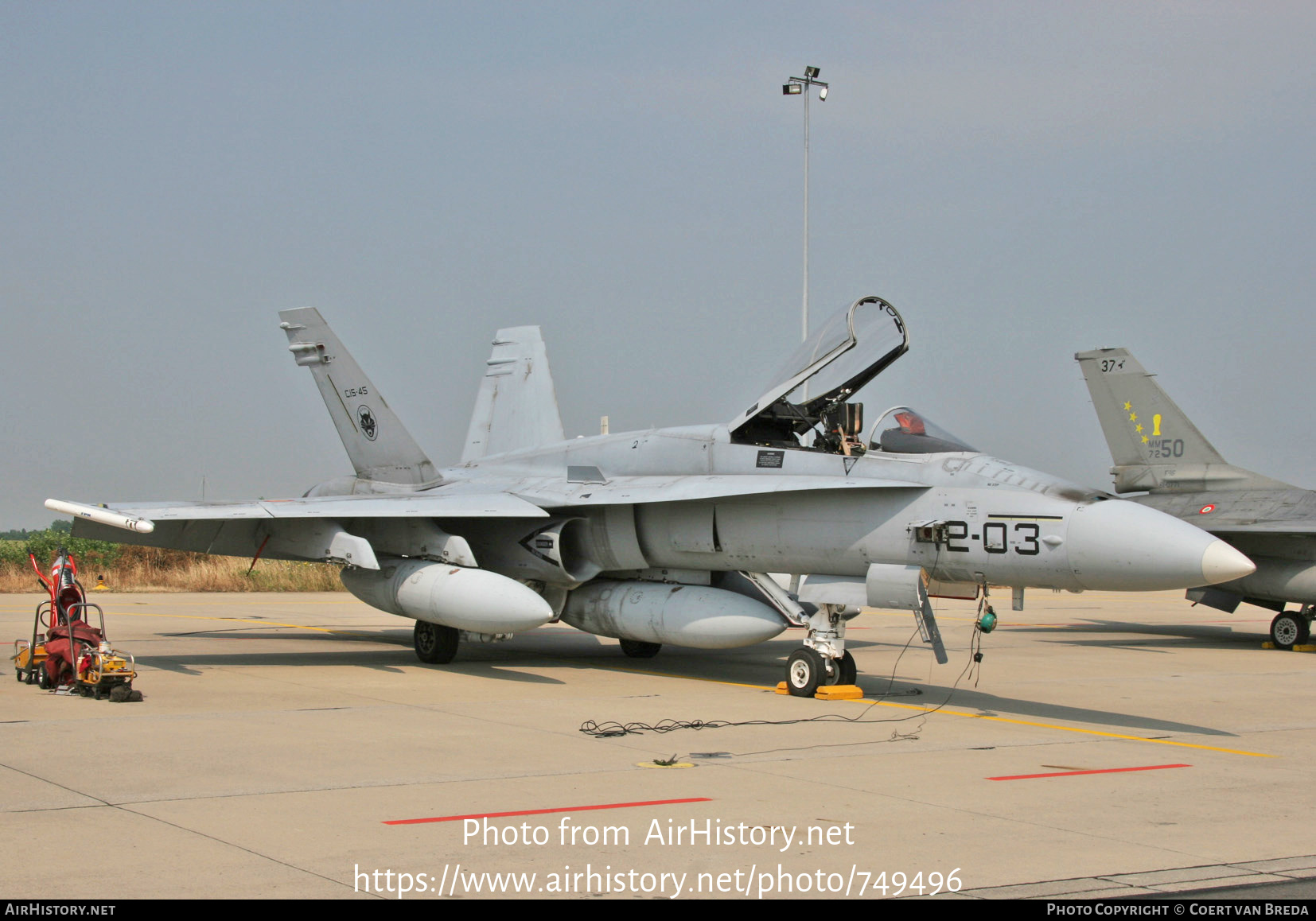 Aircraft Photo of C.15-45 | McDonnell Douglas EF-18M Hornet | Spain - Air Force | AirHistory.net #749496