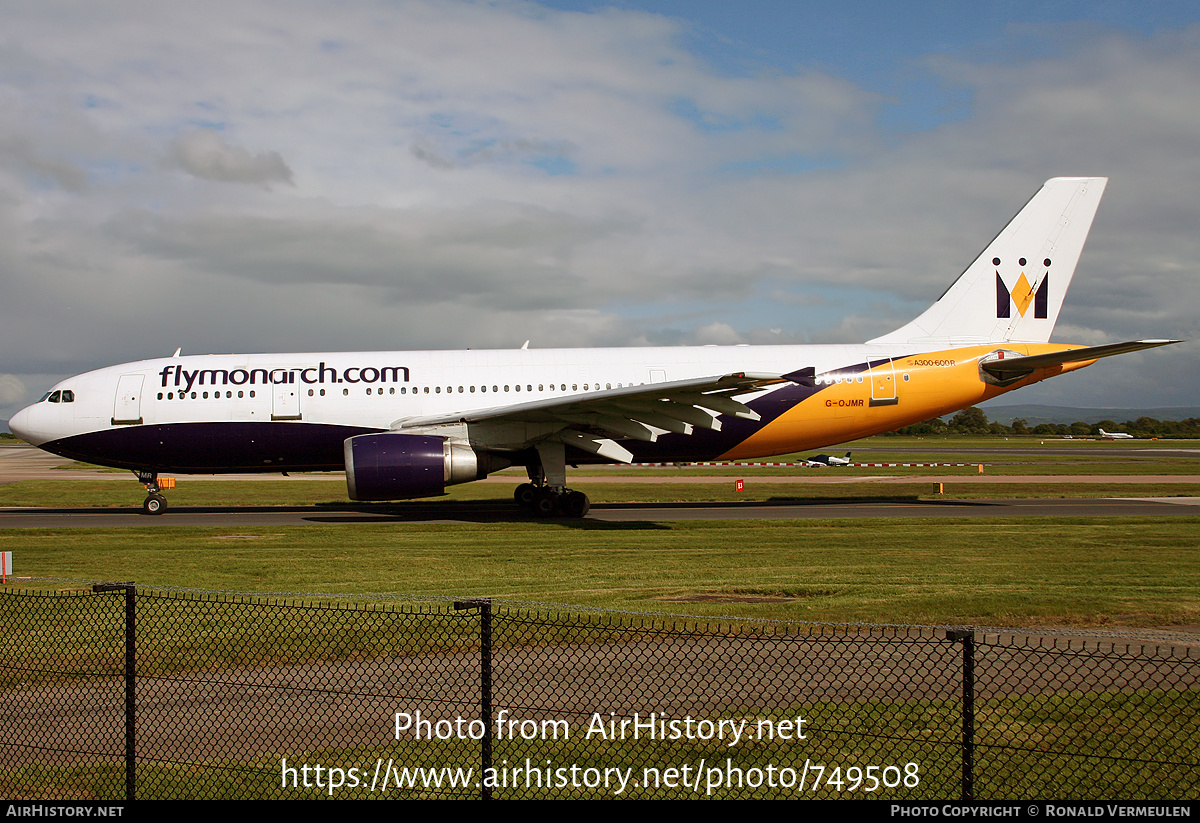 Aircraft Photo of G-OJMR | Airbus A300B4-605R | Monarch Airlines | AirHistory.net #749508