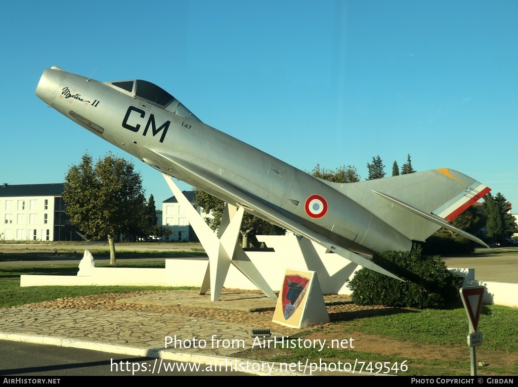 Aircraft Photo of 147 | Dassault MD-452 Mystere IIC | France - Air Force | AirHistory.net #749546