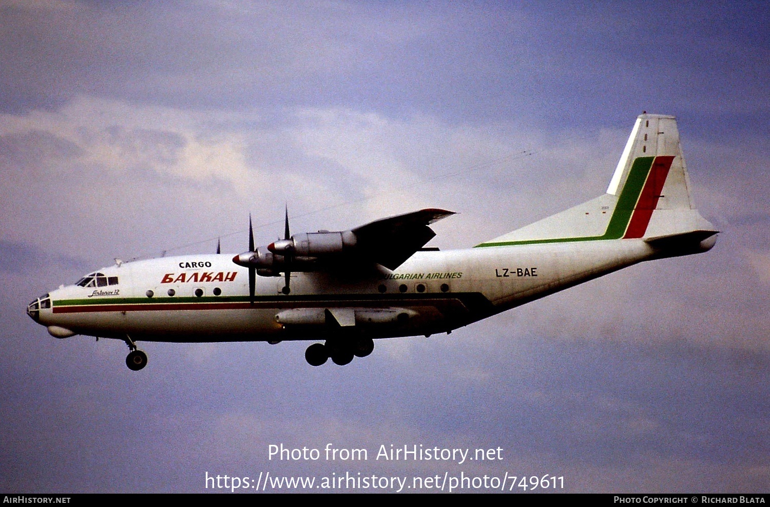 Aircraft Photo of LZ-BAE | Antonov An-12BP | Balkan - Bulgarian Airlines Cargo | AirHistory.net #749611