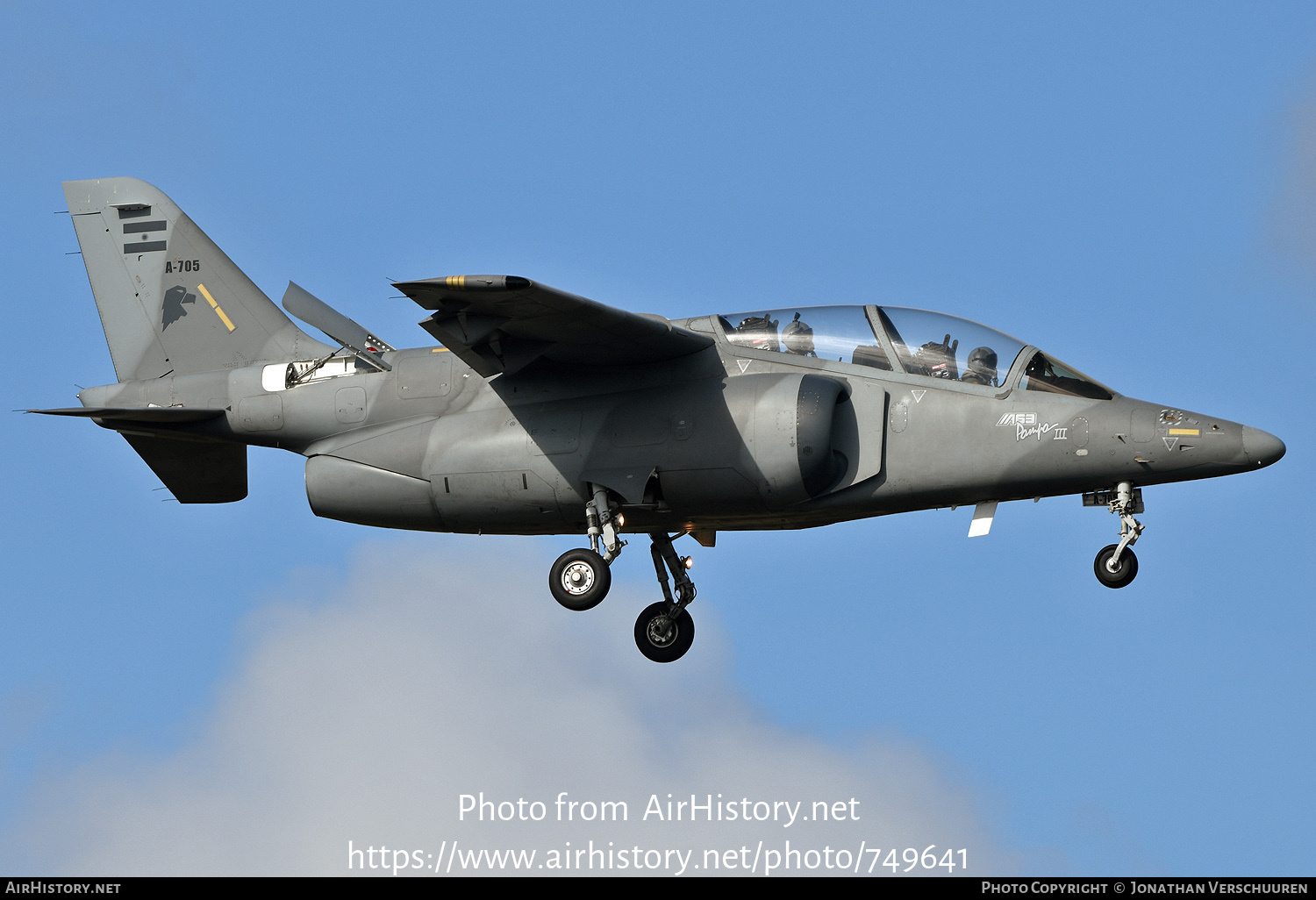 Aircraft Photo of A-705 | FAdeA IA-63 Pampa III | Argentina - Air Force | AirHistory.net #749641