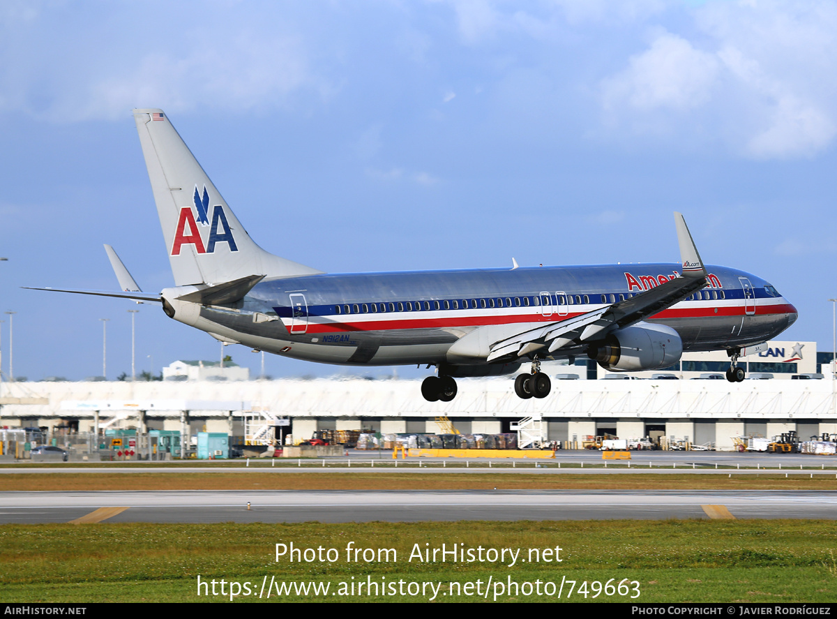 Aircraft Photo of N912AN | Boeing 737-823 | American Airlines | AirHistory.net #749663