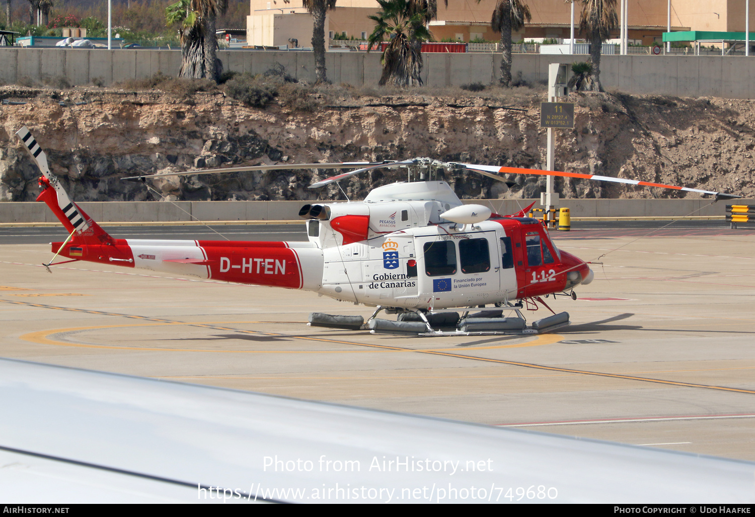 Aircraft Photo of D-HTEN | Bell 412EP | Pegasus Aviación | AirHistory.net #749680