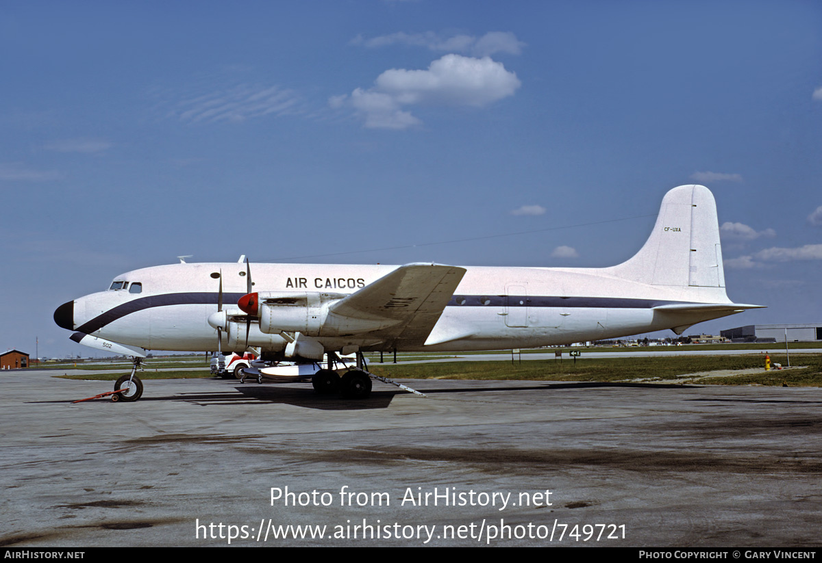 Aircraft Photo of CF-UXA | Canadair C-54GM North Star Mk1 (CL-2) | Air Caicos | AirHistory.net #749721