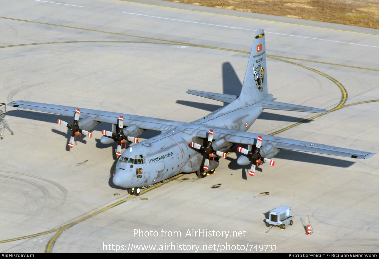 Aircraft Photo of 63-13188 | Lockheed C-130E Hercules (L-382) | Turkey - Air Force | AirHistory.net #749731