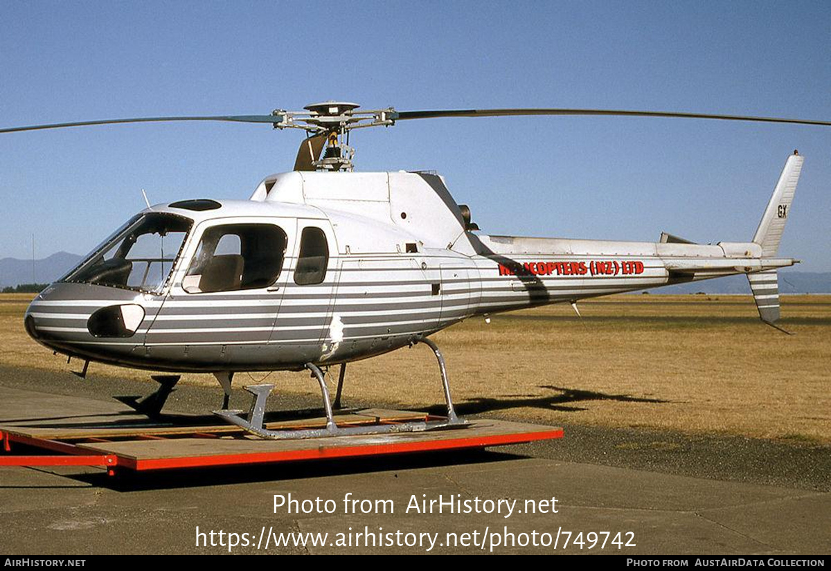 Aircraft Photo of ZK-HGX / GX | Aerospatiale AS-350D AStar Mk3 | Helicopters NZ | AirHistory.net #749742