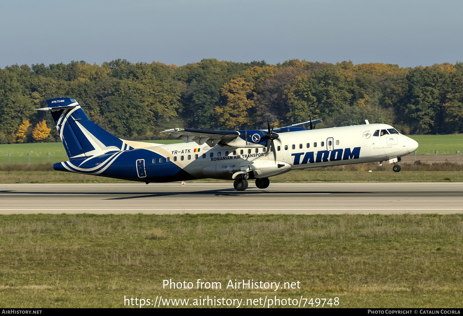 Aircraft Photo of YR-ATK | ATR ATR-72-600 (ATR-72-212A) | TAROM - Transporturile Aeriene Române | AirHistory.net #749748