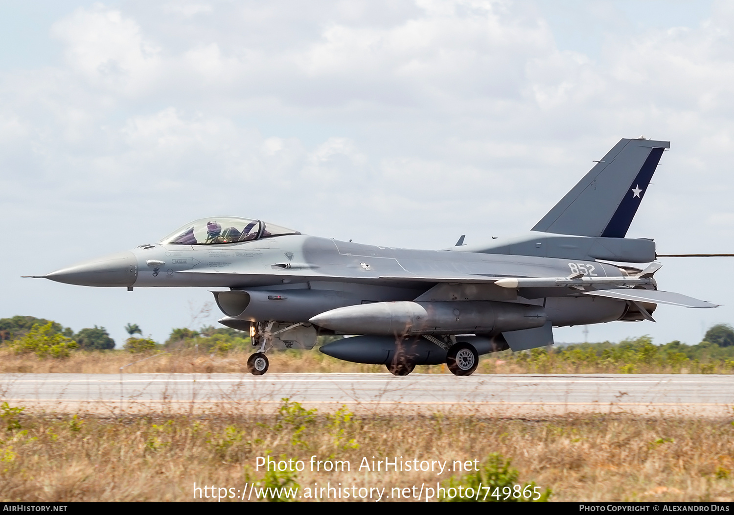 Aircraft Photo of 852 | General Dynamics F-16C Fighting Falcon | Chile - Air Force | AirHistory.net #749865