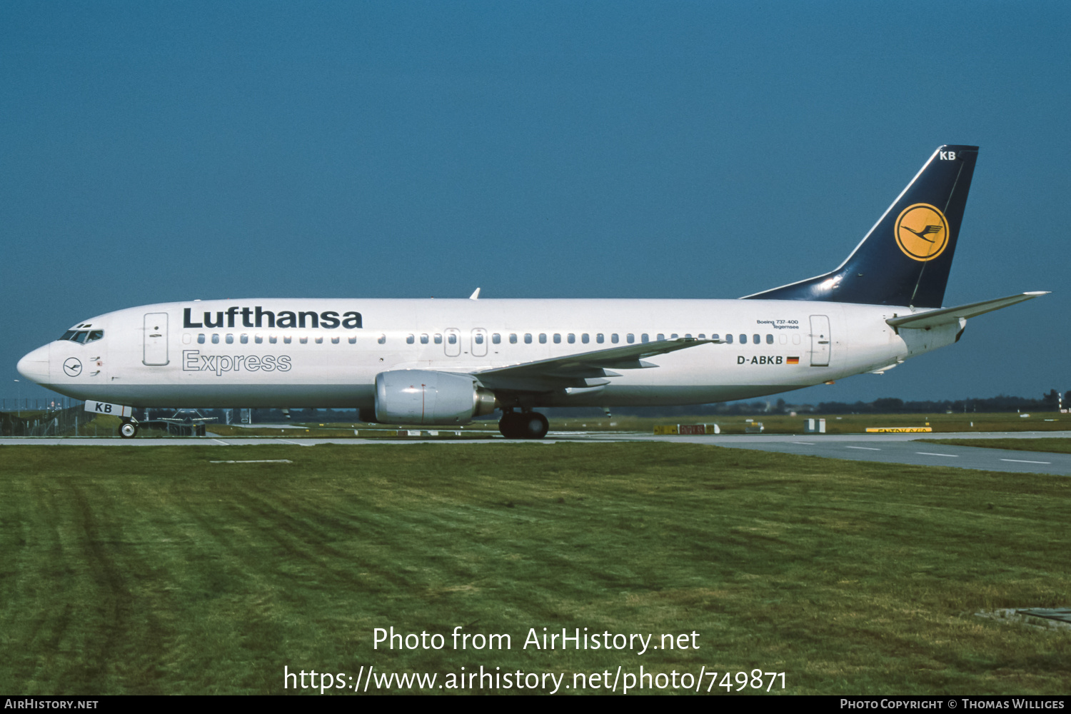 Aircraft Photo of D-ABKB | Boeing 737-430 | Lufthansa Express | AirHistory.net #749871