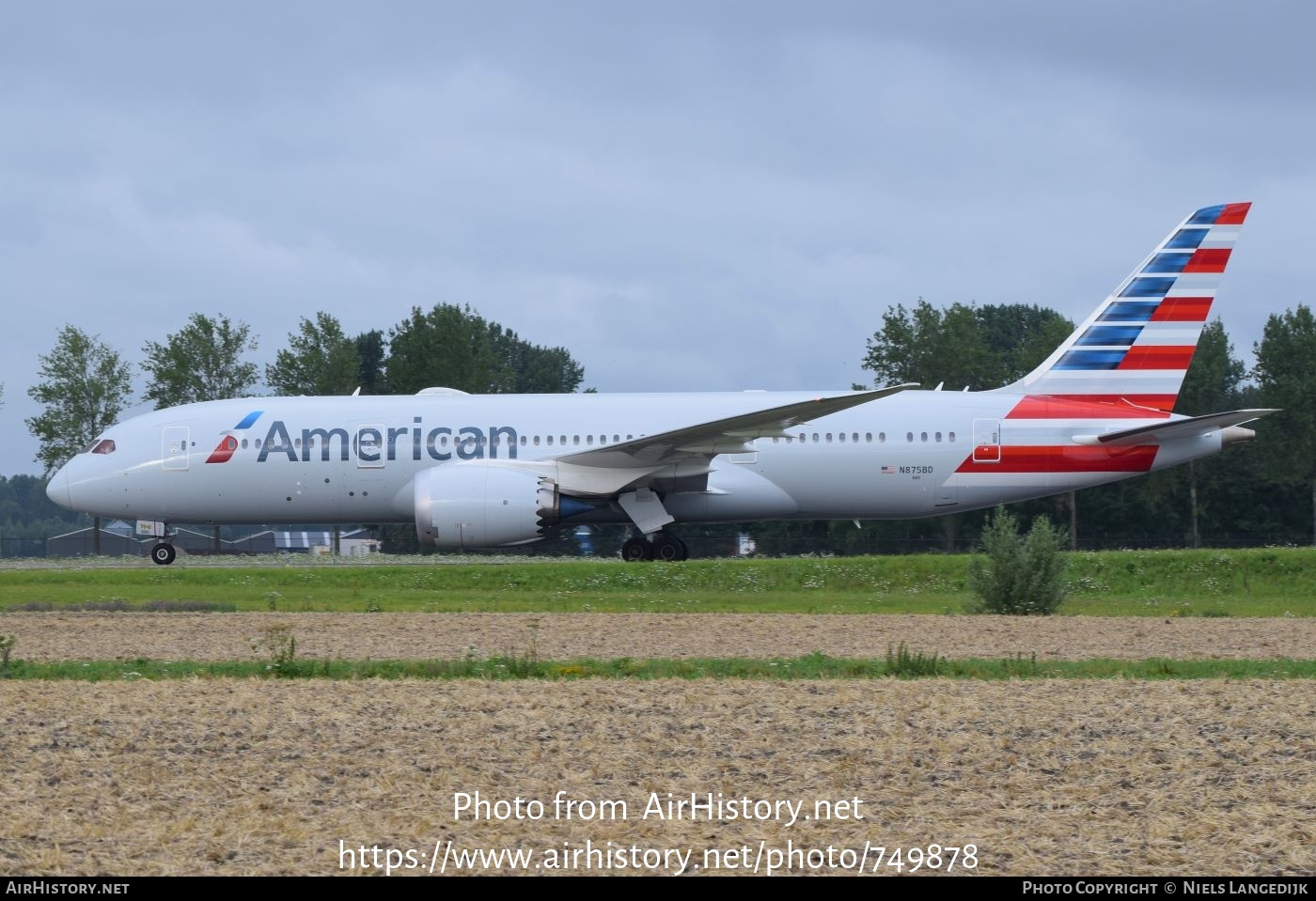 Aircraft Photo of N875BD | Boeing 787-8 Dreamliner | American Airlines | AirHistory.net #749878