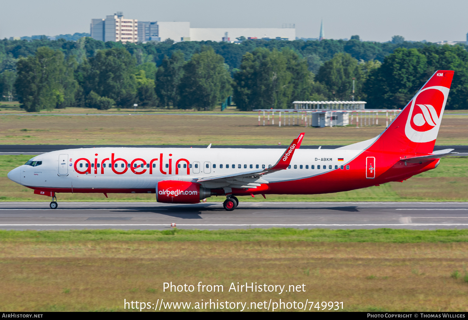 Aircraft Photo of D-ABKM | Boeing 737-86J | Air Berlin | AirHistory.net #749931