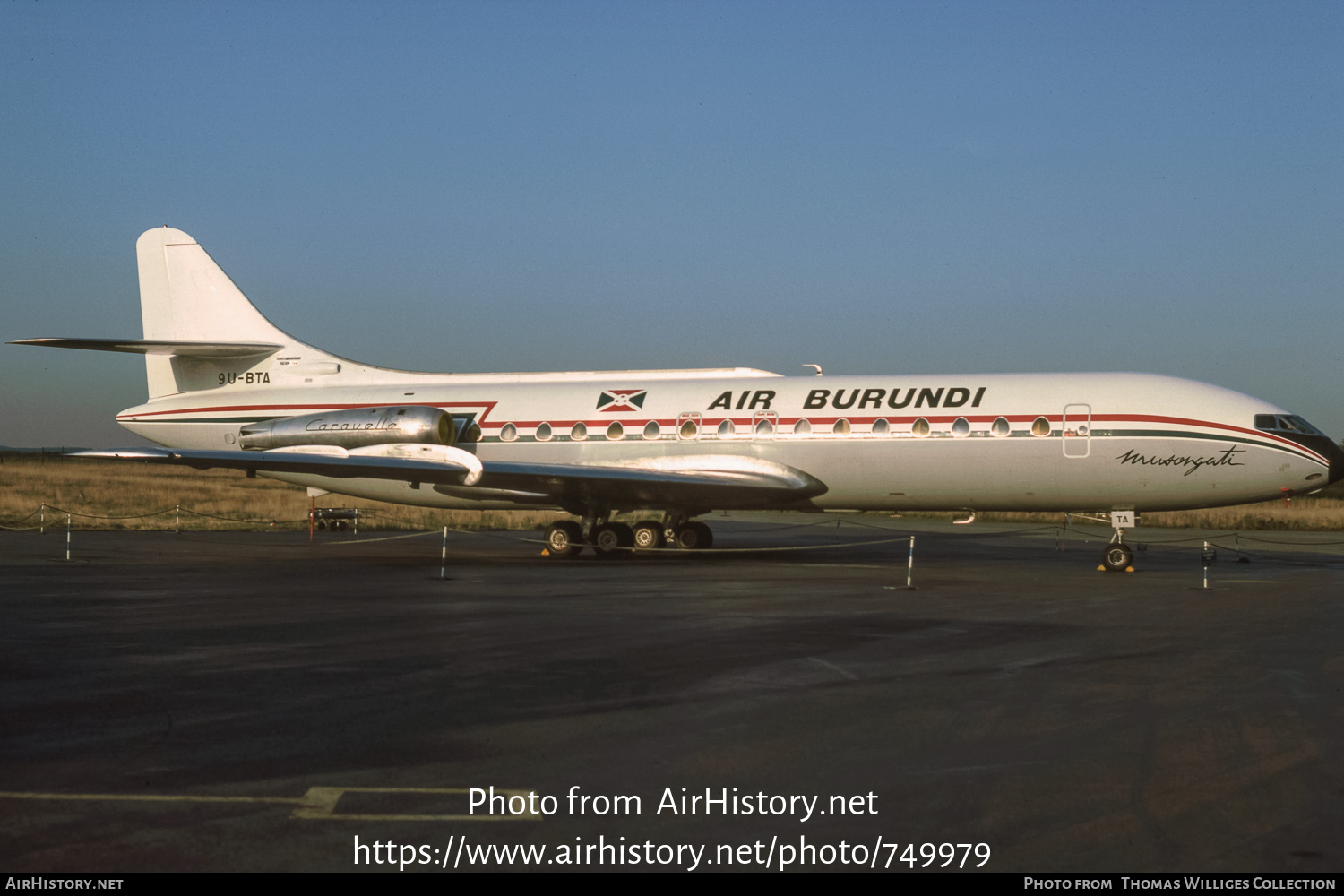 Aircraft Photo of 9U-BTA | Sud SE-210 Caravelle III | Air Burundi | AirHistory.net #749979