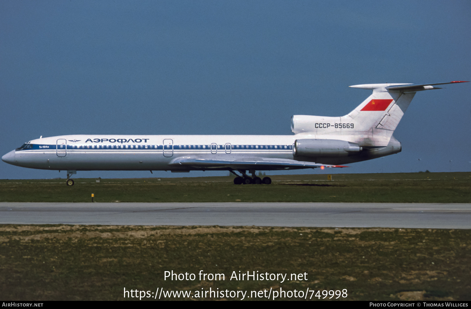 Aircraft Photo of CCCP-85669 | Tupolev Tu-154M | Aeroflot | AirHistory.net #749998