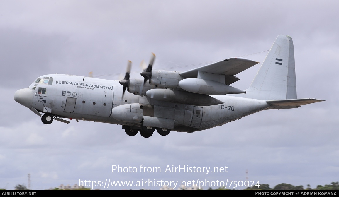 Aircraft Photo of TC-70 | Lockheed KC-130H Hercules (L-382) | Argentina - Air Force | AirHistory.net #750024