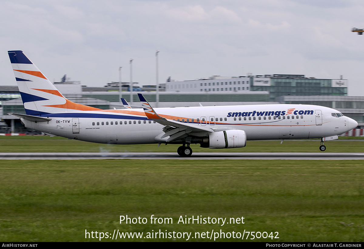 Aircraft Photo of OK-TVW | Boeing 737-86Q | Smartwings | AirHistory.net #750042