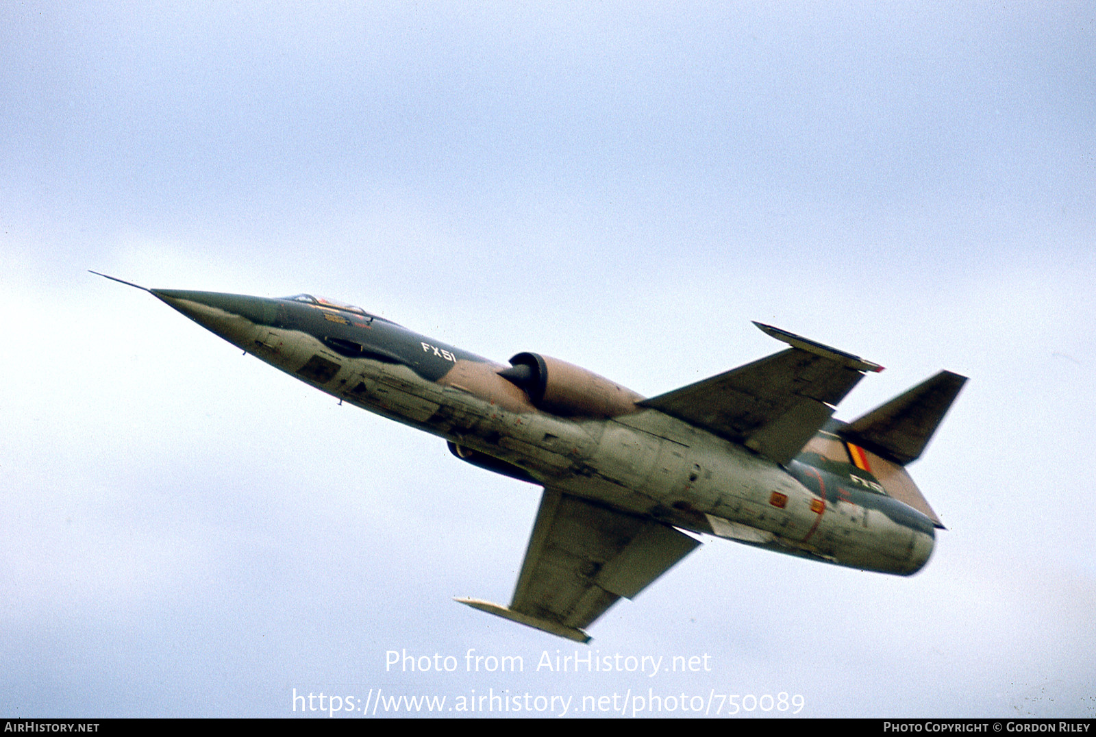 Aircraft Photo of FX51 | Lockheed F-104G Starfighter | Belgium - Air Force | AirHistory.net #750089