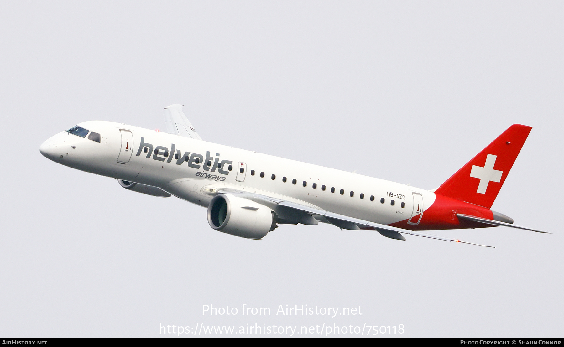 Aircraft Photo of HB-AZG | Embraer 190-E2 (ERJ-190-300) | Helvetic Airways | AirHistory.net #750118