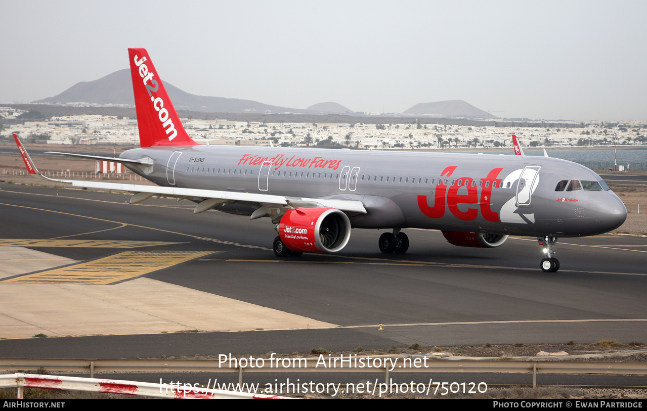 Aircraft Photo of G-SUNO | Airbus A321-251NX | Jet2 | AirHistory.net #750120