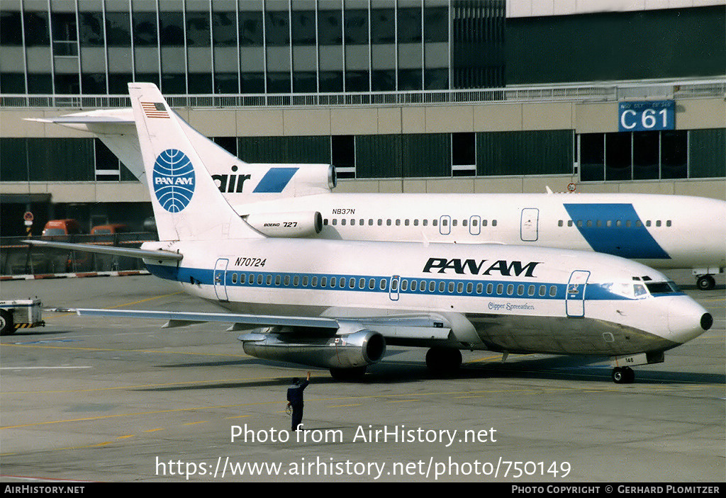 Aircraft Photo of N70724 | Boeing 737-297/Adv | Pan American World Airways - Pan Am | AirHistory.net #750149