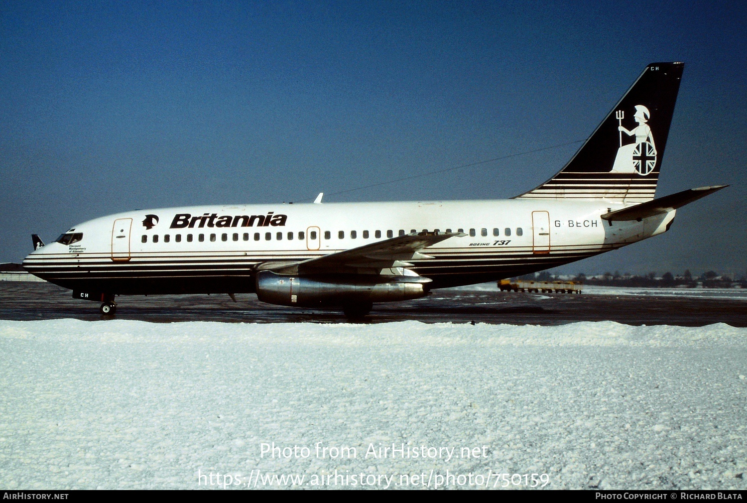 Aircraft Photo of G-BECH | Boeing 737-204/Adv | Britannia Airways | AirHistory.net #750159