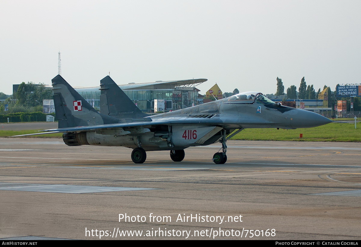 Aircraft Photo of 4116 | Mikoyan-Gurevich MiG-29G (9-12A) | Poland - Air Force | AirHistory.net #750168