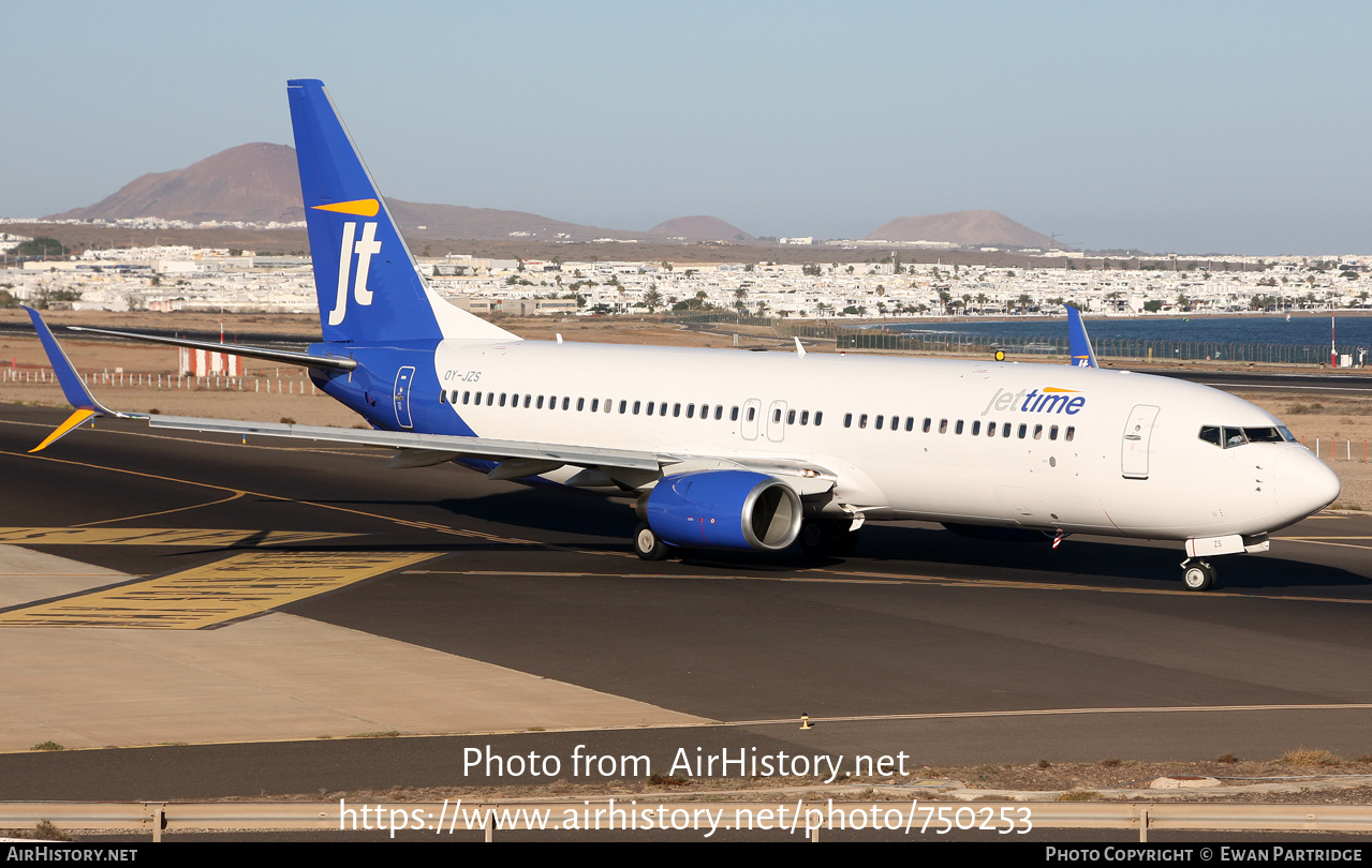 Aircraft Photo of OY-JZS | Boeing 737-8K5 | Jettime | AirHistory.net #750253