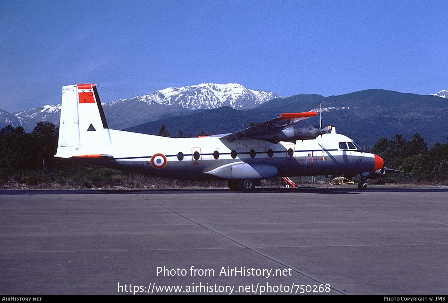 Aircraft Photo of 91 | Aerospatiale N-262D-51 Fregate | France - Air Force | AirHistory.net #750268