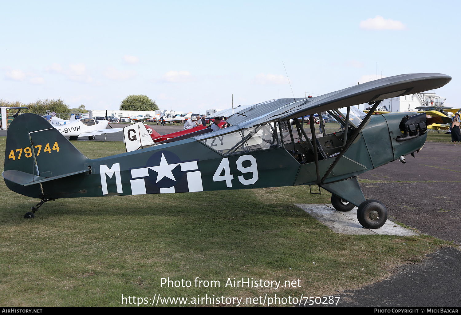 Aircraft Photo of G-BGPD / 479744 | Piper J-3C-65 Cub | USA - Air Force | AirHistory.net #750287