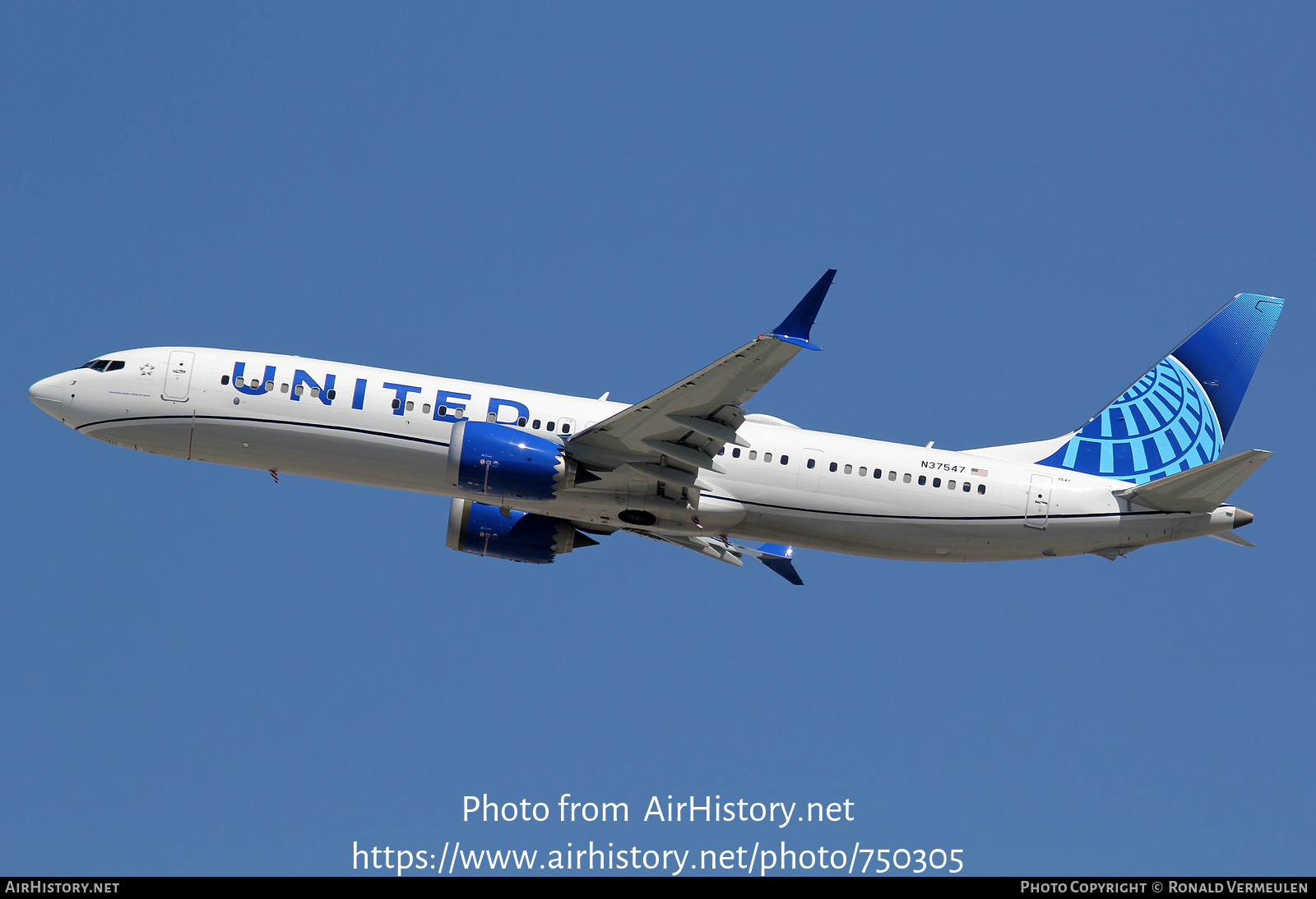 Aircraft Photo of N37547 | Boeing 737-9 Max 9 | United Airlines | AirHistory.net #750305