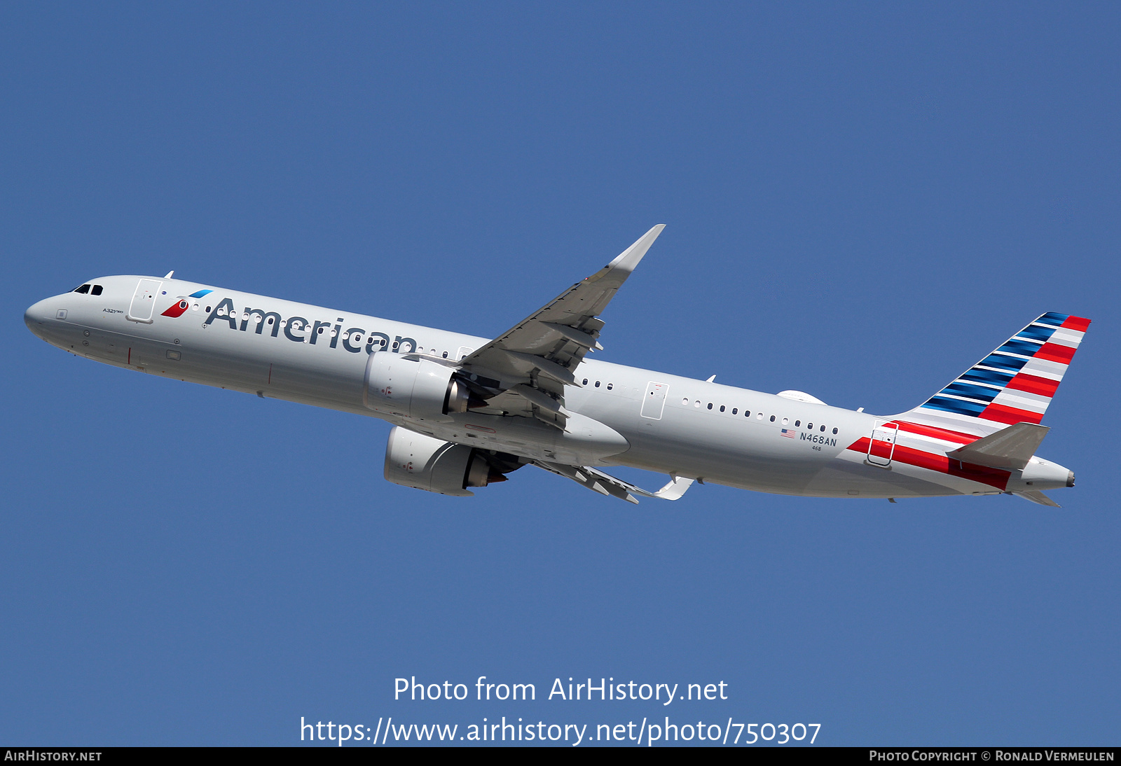 Aircraft Photo of N468AN | Airbus A321-253NX | American Airlines | AirHistory.net #750307