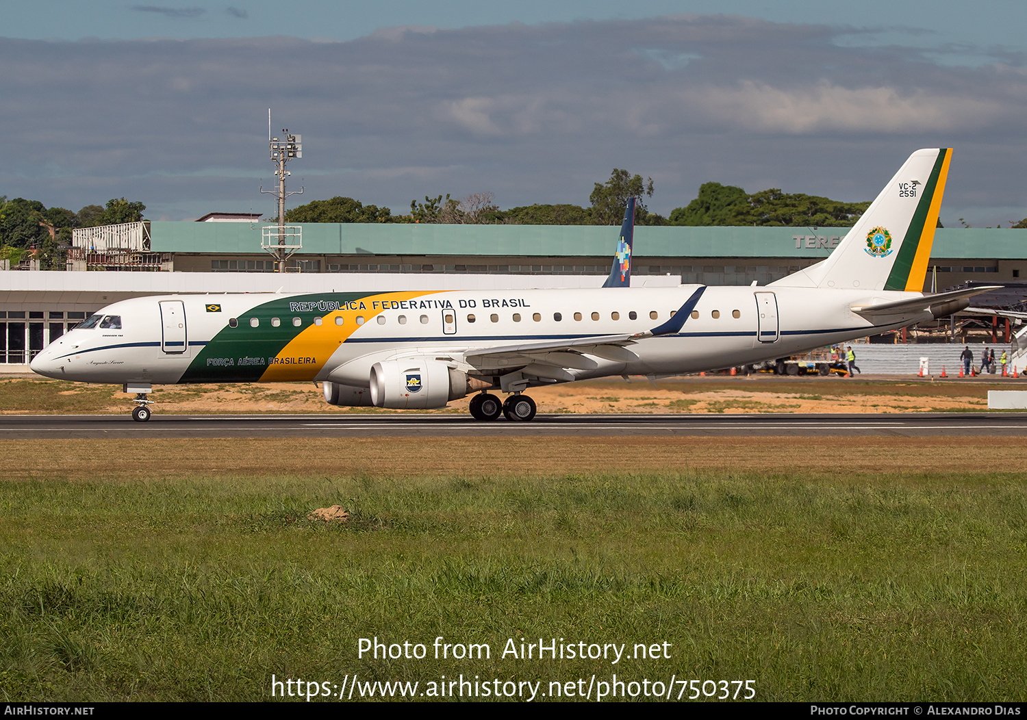 Aircraft Photo of FAB2591 | Embraer VC-2 (ERJ-190-100AR) | Brazil - Air Force | AirHistory.net #750375