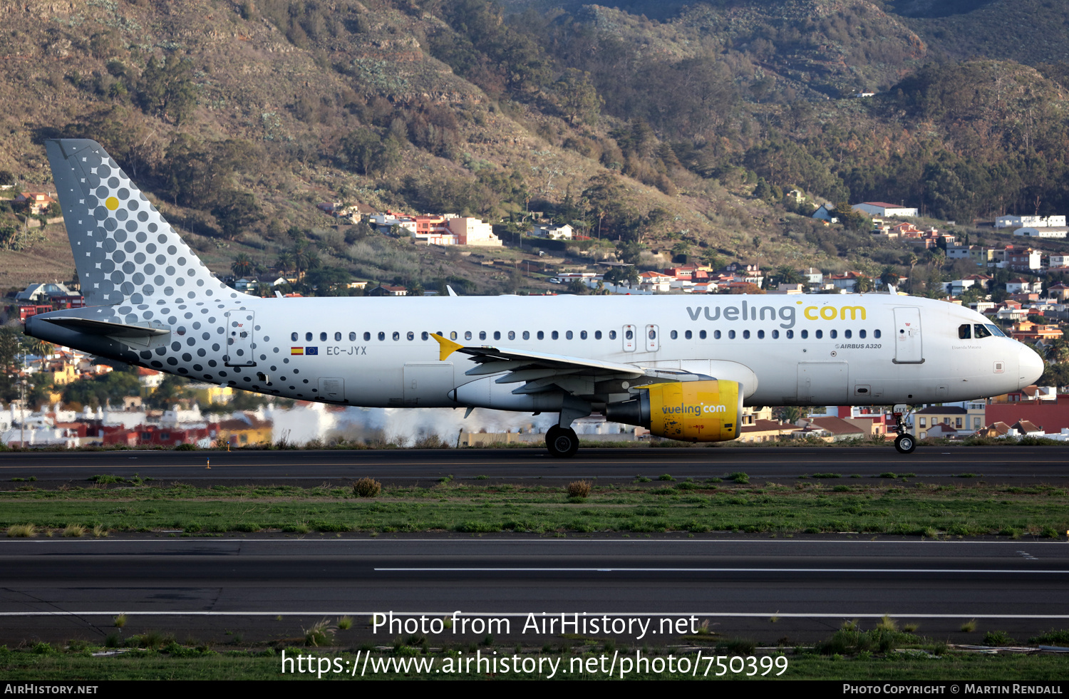 Aircraft Photo of EC-JYX | Airbus A320-214 | Vueling Airlines | AirHistory.net #750399