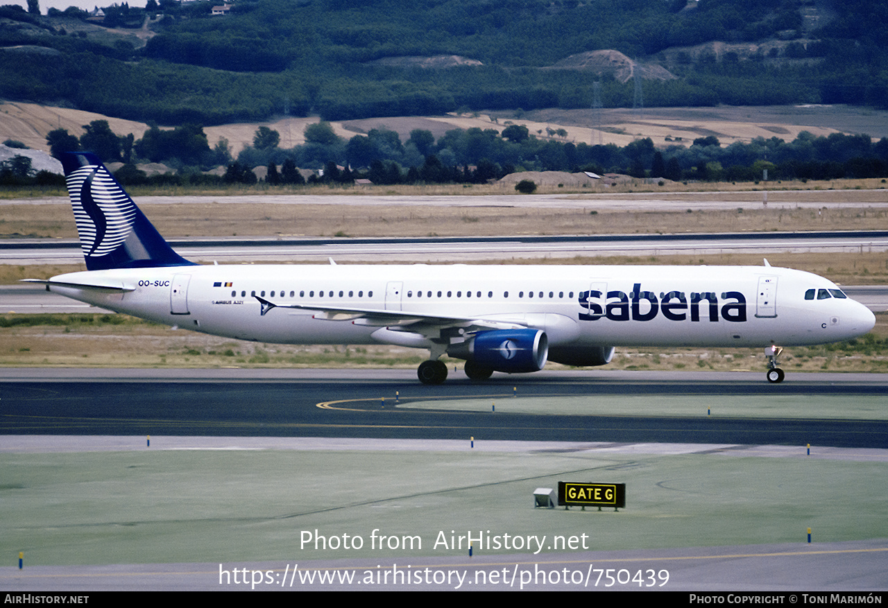 Aircraft Photo of OO-SUC | Airbus A321-211 | Sabena | AirHistory.net #750439