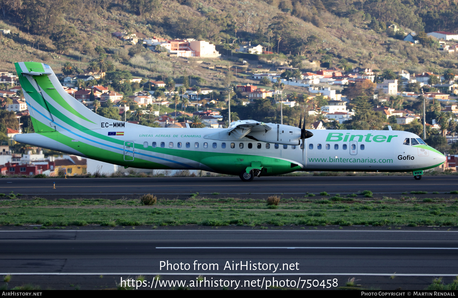 Aircraft Photo of EC-MMM | ATR ATR-72-600 (ATR-72-212A) | Binter Canarias | AirHistory.net #750458