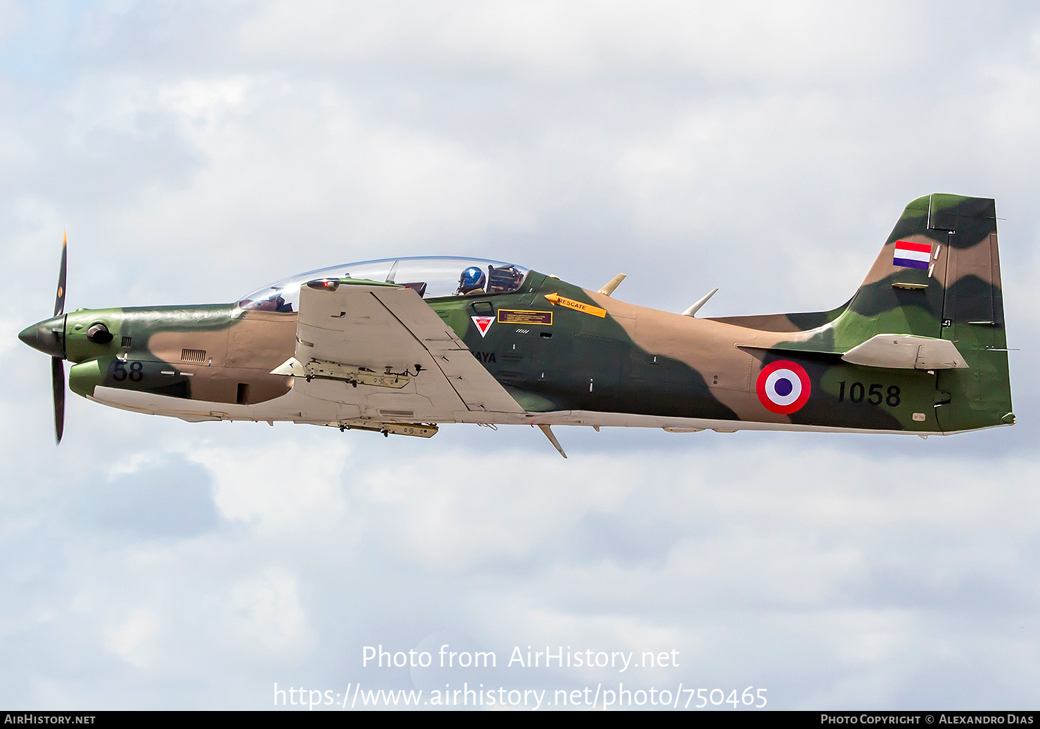 Aircraft Photo of 1058 | Embraer AT-27 Tucano | Paraguay - Air Force | AirHistory.net #750465