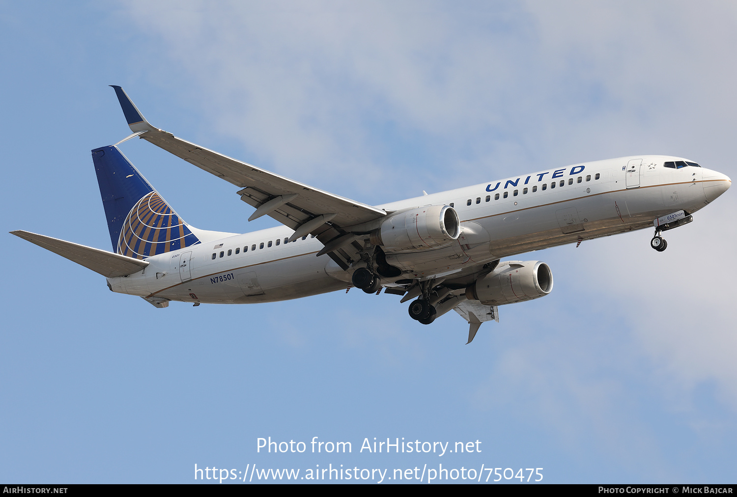 Aircraft Photo of N78501 | Boeing 737-824 | United Airlines | AirHistory.net #750475