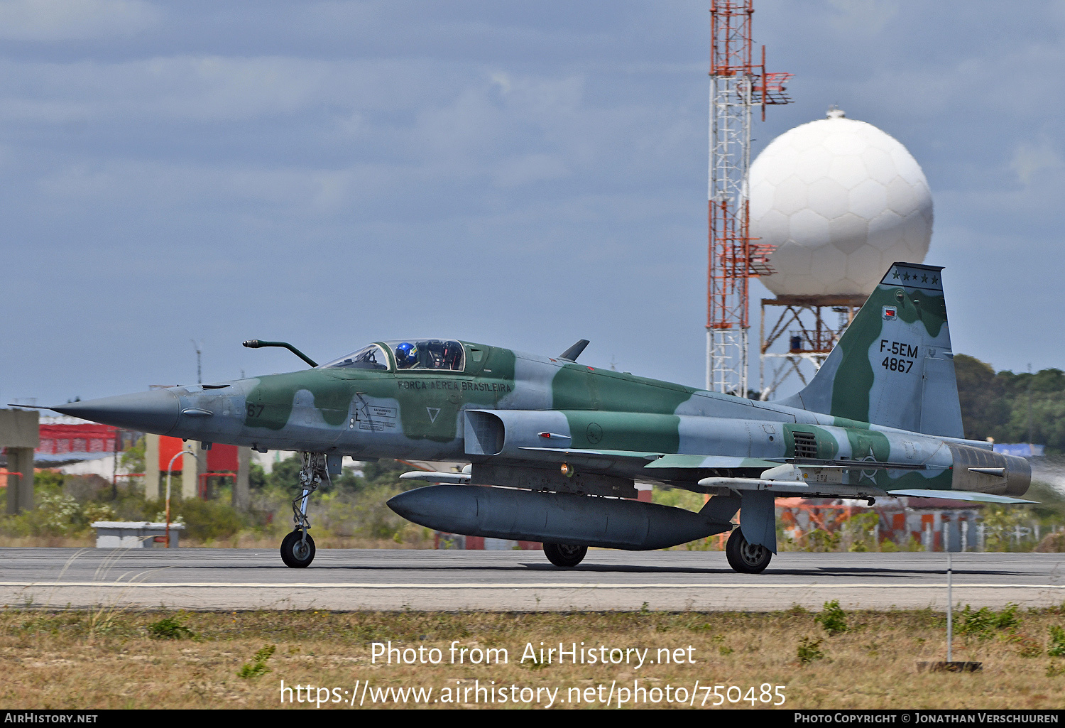 Aircraft Photo of 4867 | Northrop F-5EM Tiger II | Brazil - Air Force | AirHistory.net #750485