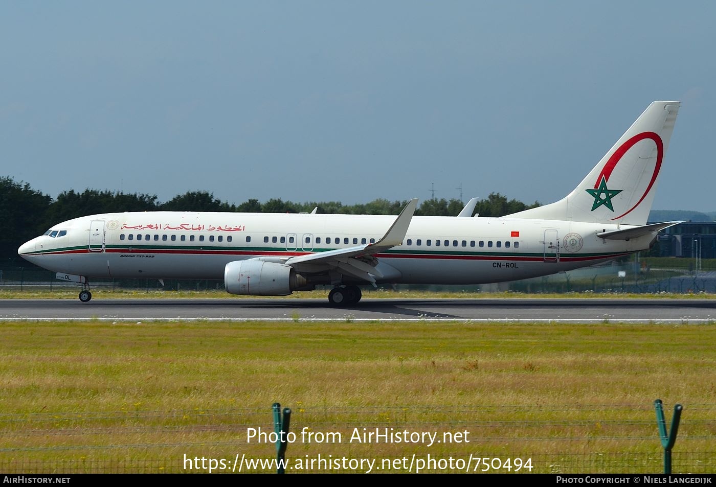 Aircraft Photo of CN-ROL | Boeing 737-8B6 | Royal Air Maroc - RAM | AirHistory.net #750494