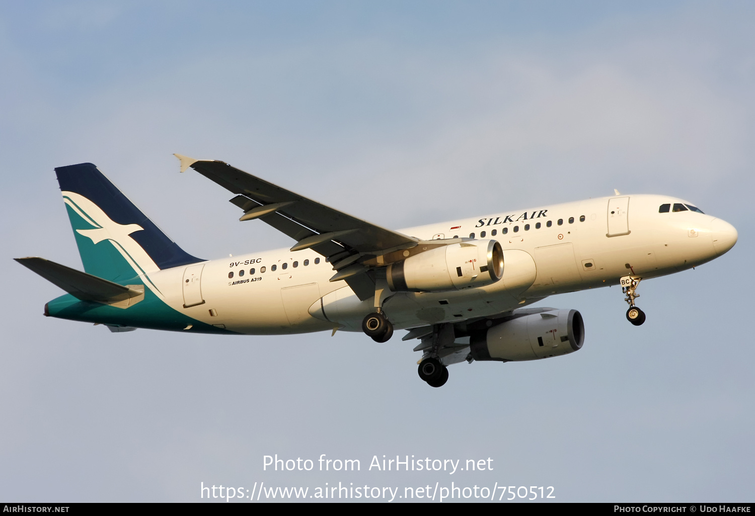 Aircraft Photo of 9V-SBC | Airbus A319-132 | SilkAir | AirHistory.net #750512