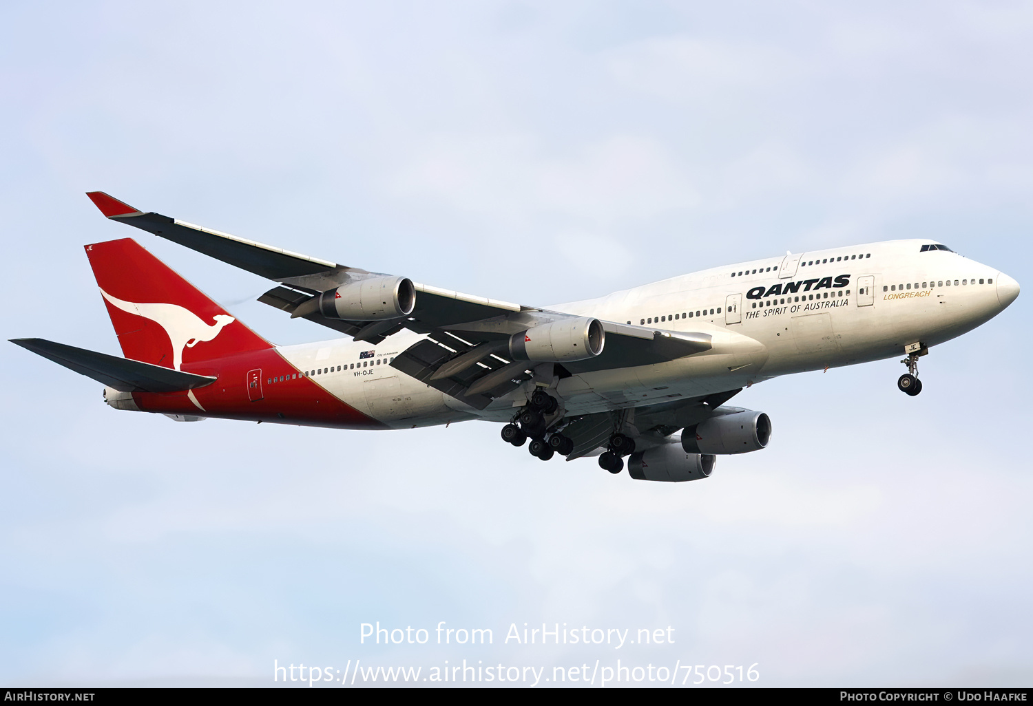 Aircraft Photo of VH-OJE | Boeing 747-438 | Qantas | AirHistory.net #750516