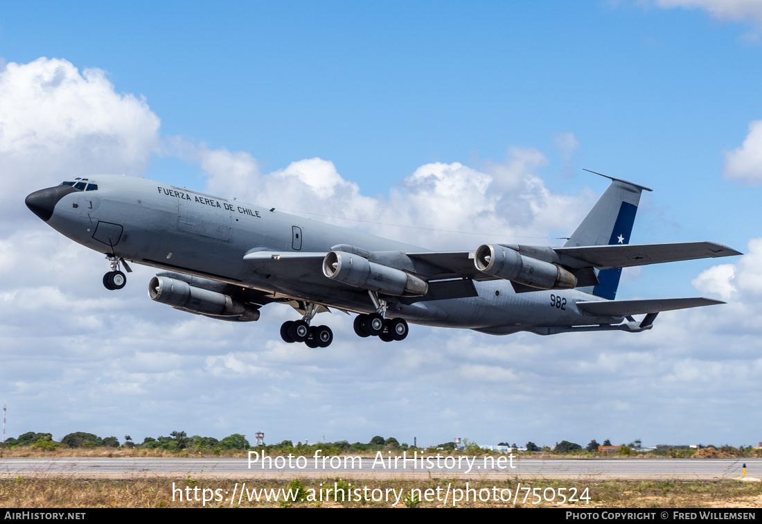 Aircraft Photo of 982 | Boeing KC-135E Stratotanker | Chile - Air Force | AirHistory.net #750524