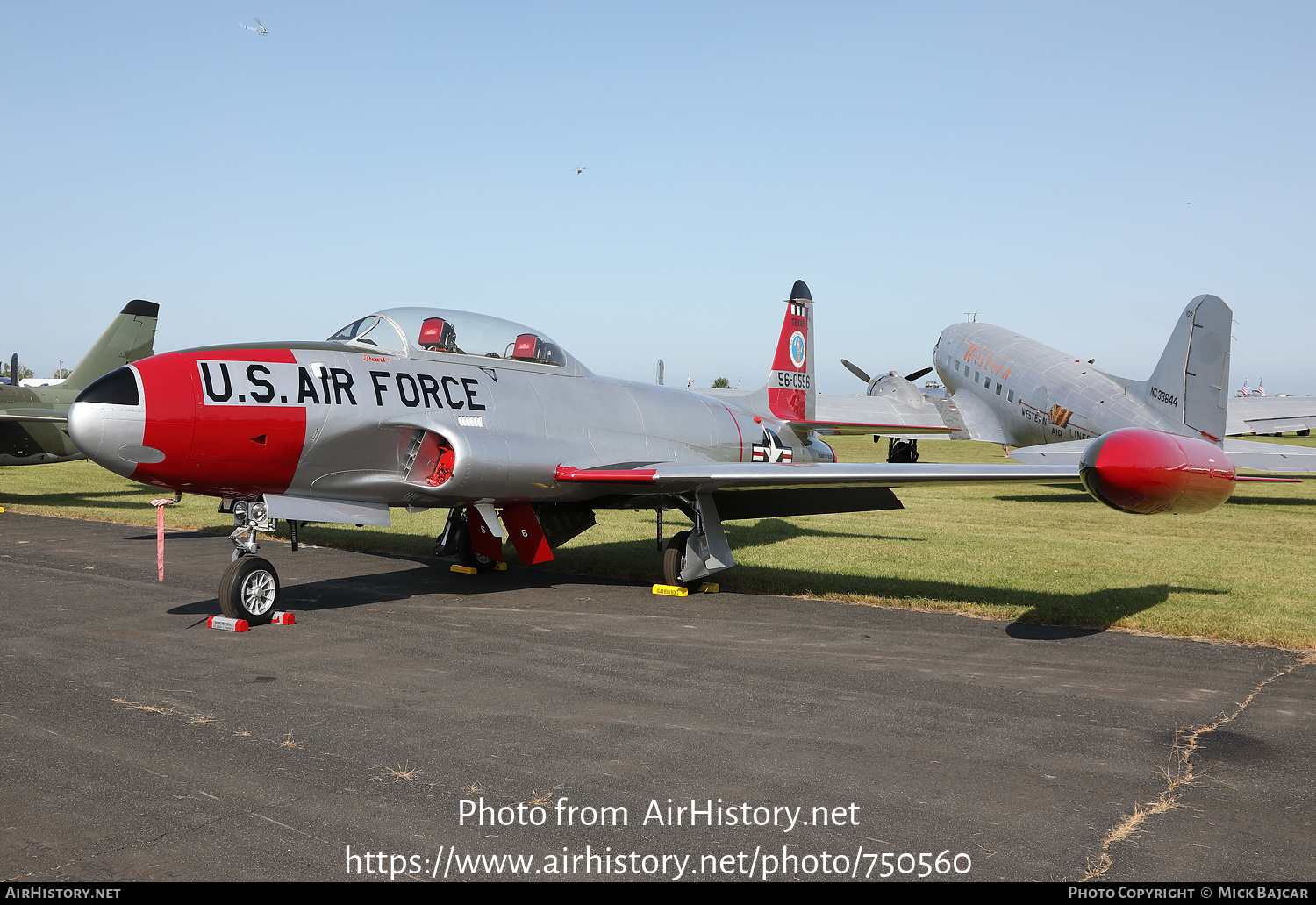 Aircraft Photo of N133KK / 56-0556 | Canadair T-33AN Silver Star 3 | USA - Air Force | AirHistory.net #750560