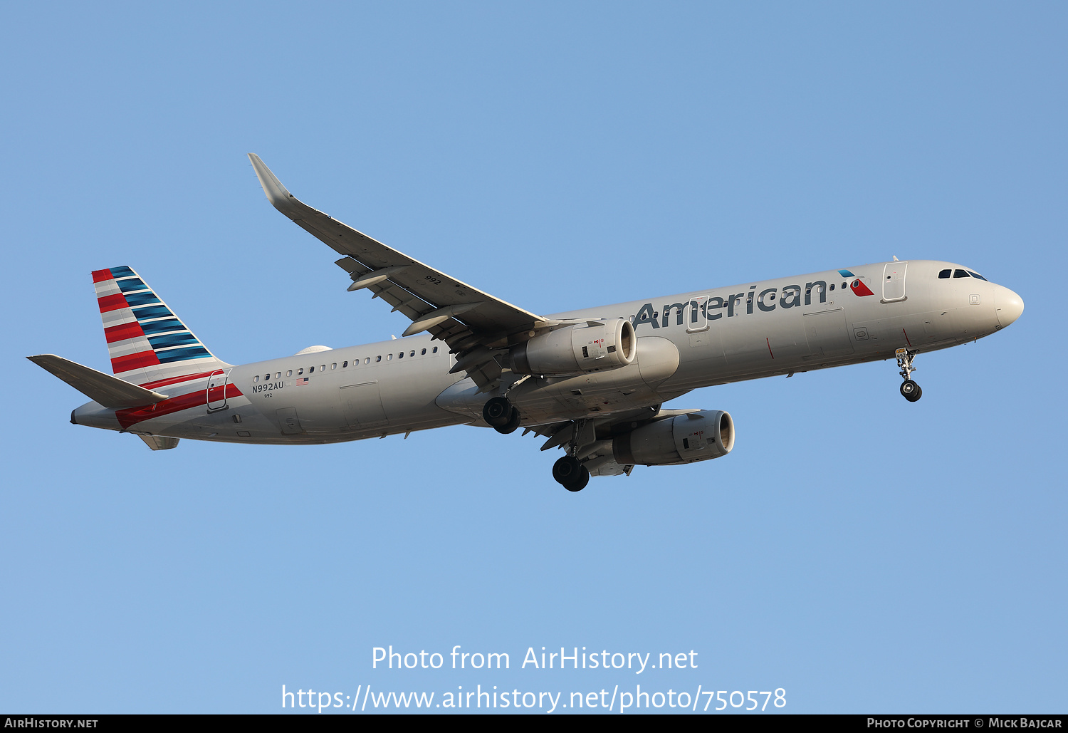 Aircraft Photo of N992AU | Airbus A321-231 | American Airlines | AirHistory.net #750578