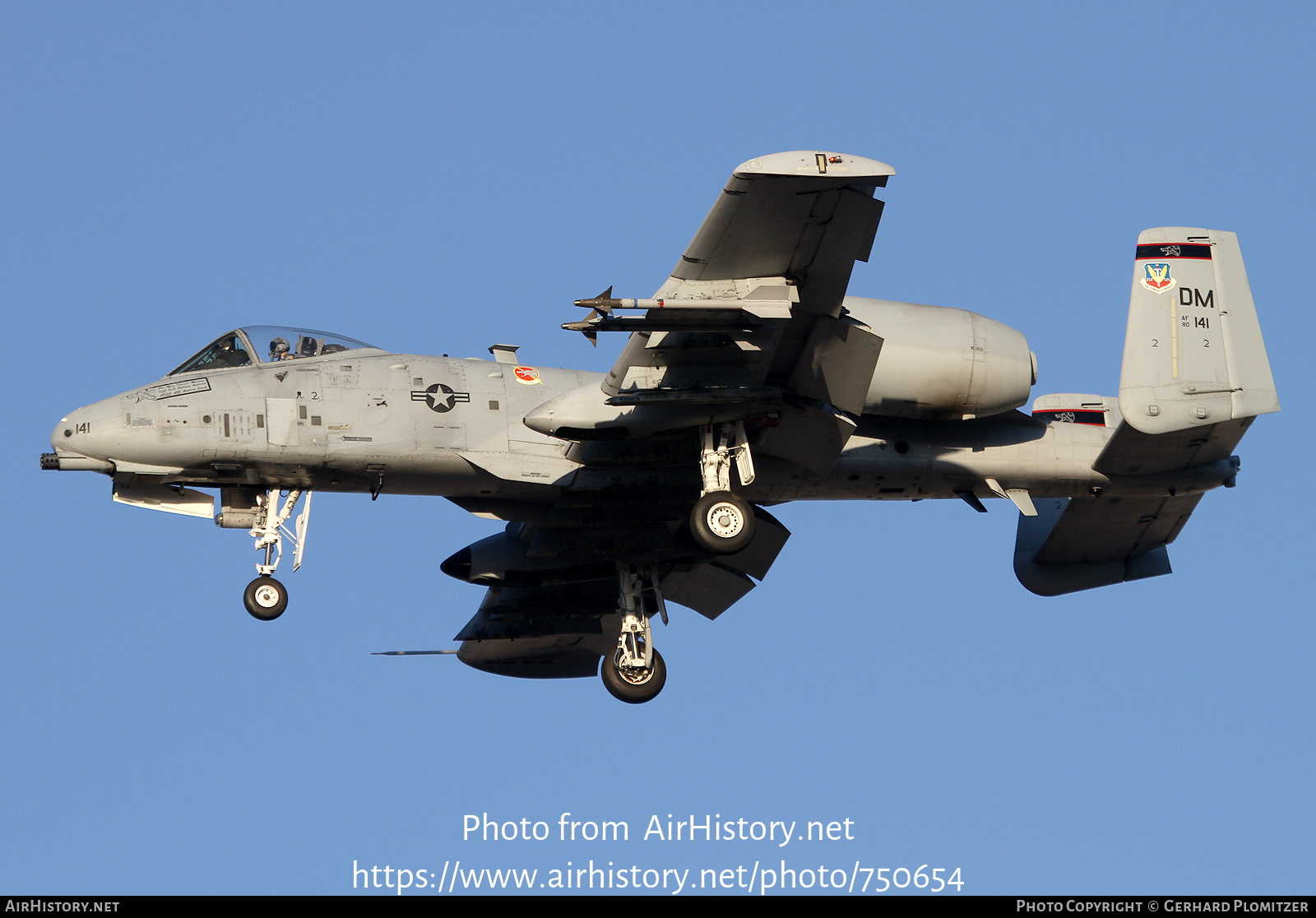 Aircraft Photo of 80-0141 | Fairchild A-10A Thunderbolt II | USA - Air Force | AirHistory.net #750654