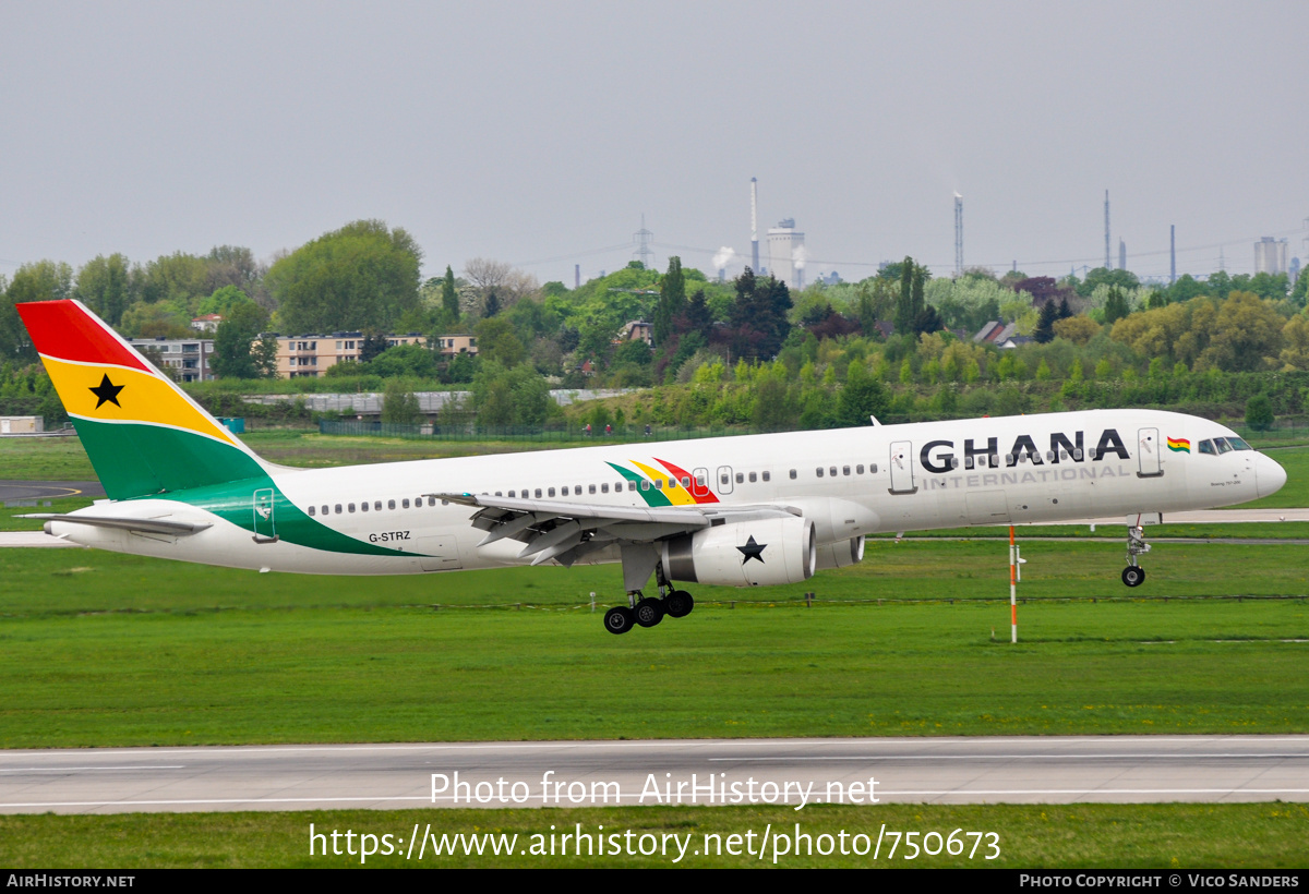 Aircraft Photo of G-STRZ | Boeing 757-258 | Ghana International Airlines | AirHistory.net #750673