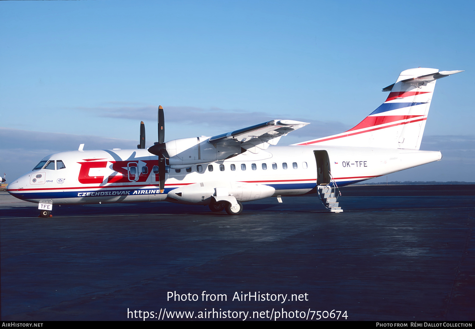 Aircraft Photo of OK-TFE | ATR ATR-42-300 | ČSA - Československé Aerolinie - Czechoslovak Airlines | AirHistory.net #750674