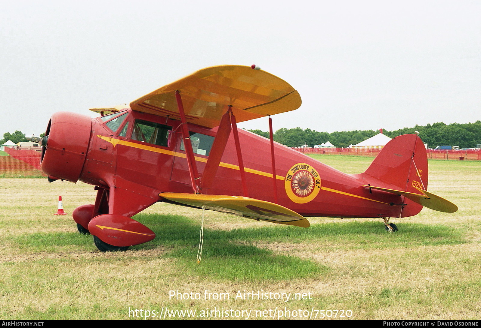 Aircraft Photo of N15214 / NC15214 | Waco UKC-S | The Sunflower Seed Co. | AirHistory.net #750720