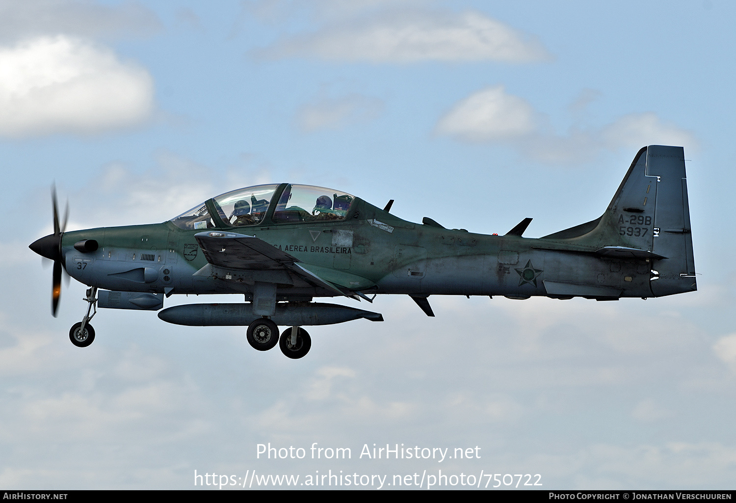 Aircraft Photo of 5937 | Embraer A-29B Super Tucano | Brazil - Air Force | AirHistory.net #750722