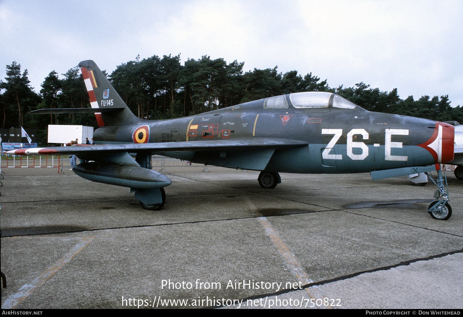 Aircraft Photo of FU-145 | Republic F-84F Thunderstreak | Belgium - Air Force | AirHistory.net #750822